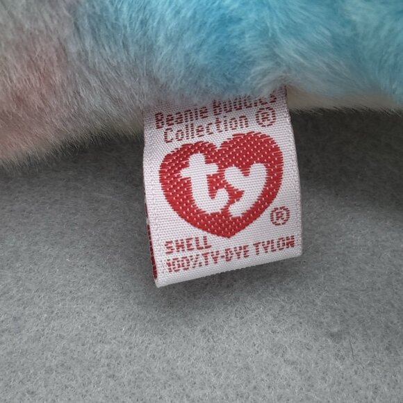 Vtg TY Beanie Buddies Rainbow Chameleon Pastel Tie Dye 1999 Plush Stuffed 14" - Picture 9 of 15